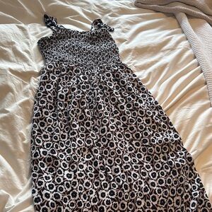 Diane Von Furstenberg Black and White Patterned Dress